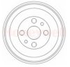BENDIX 329019B Brake Drum